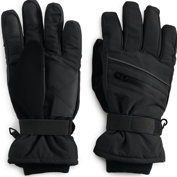Men’s Tek Gear Touch Screen Ski Gloves - Picture 1 of 7